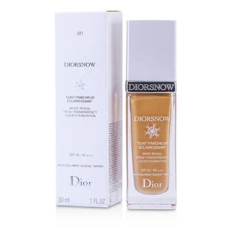 dior diorsnow white reveal pure transparency makeup spf 30 pa+++|DIORSNOW White reveal pure transparency makeup SPF 30/PA .